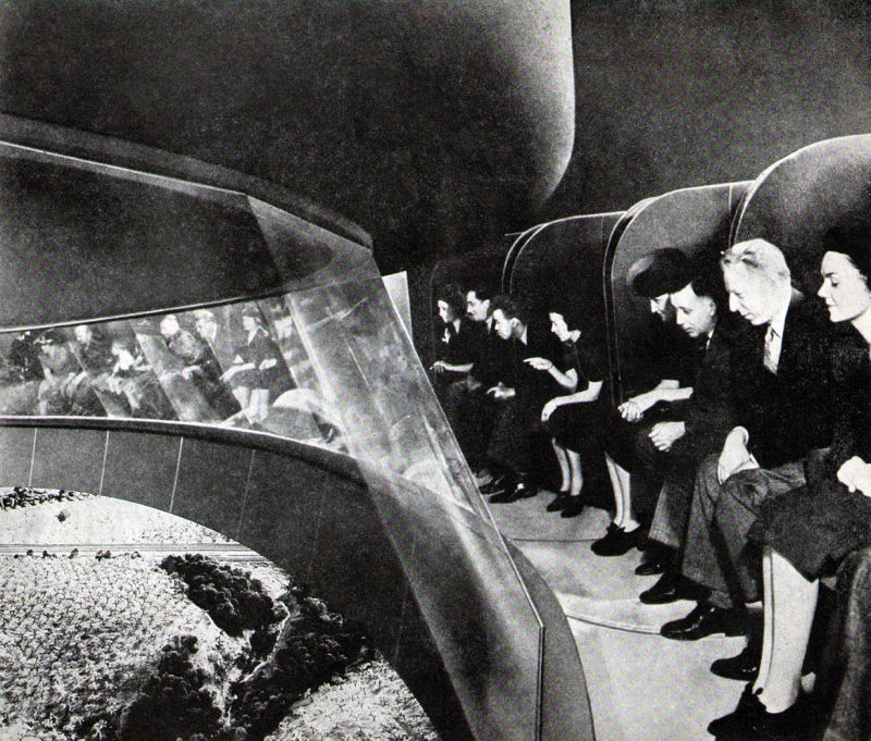 Imagen de 1960 de un panel que imaginaba la Unión Soviética en el año 2017 (via Sergey Pozdnyakov)